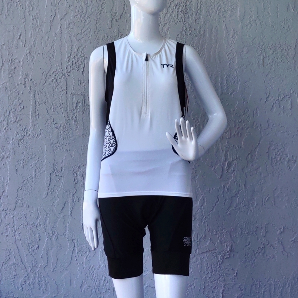 TYR® & Souke Sports Cycling Combo TYR Jersey/Bottom, Souke Biker/Athletic Short